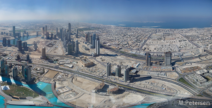 Blick vom Burj Khalifa - Dubai