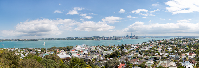 Blick vom Mount Victoria auf Downtown - Auckland