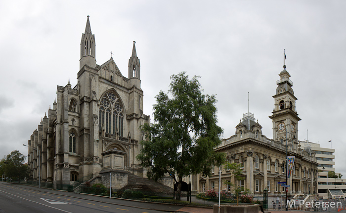 St. Pauls Cathedral und Town Hall - Dunedin