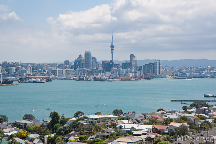 Blick vom Mount Victoria auf Downtown - Auckland