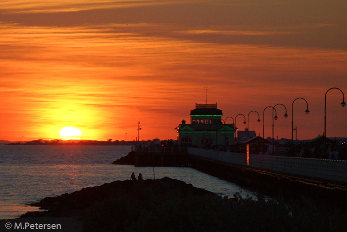 Sonnenuntergang in St. Kilda - Melbourne