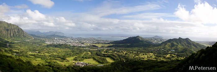 Blick vom Nuuanu Pali Lookout - Oahu