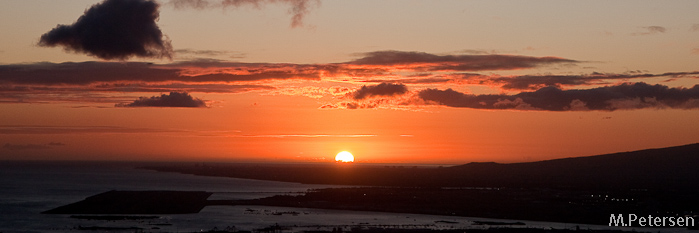 Sonnenuntergang im Puu Ualakaa State Park - Oahu