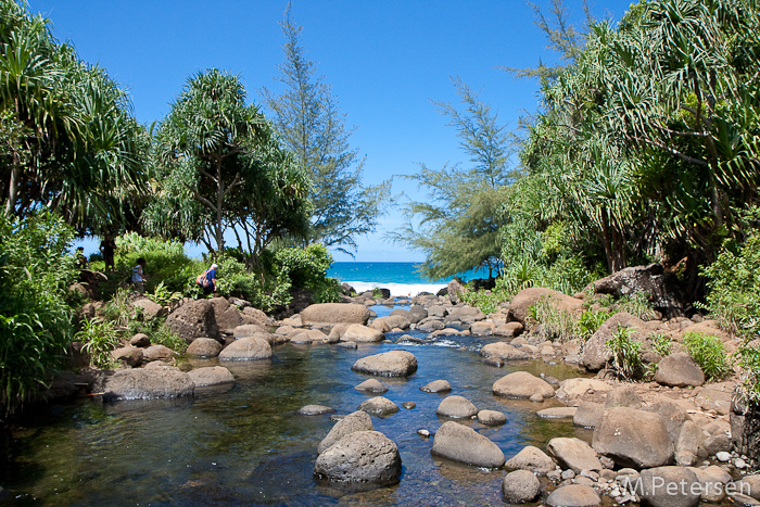 Hanakapiai Stream, Kalalau Trail - Kauai