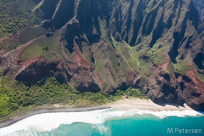 Kalalau Beach, Hubschrauberrundflug - Kauai