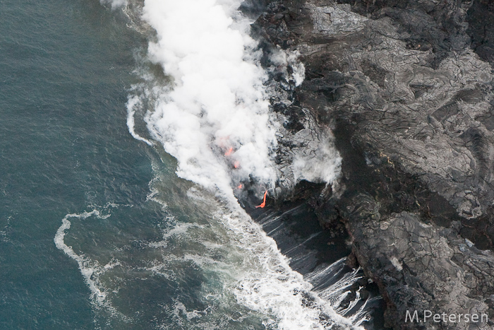 Lavafluss bei Kalapana, Hubschrauberrundflug - Big Island