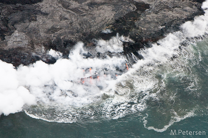 Lavafluss bei Kalapana, Hubschrauberrundflug - Big Island