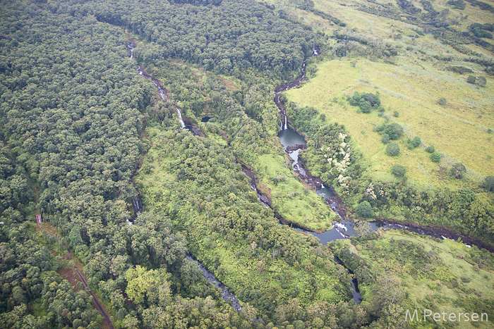 Wasserfälle am Wailuku River, Hubschrauberrundflug - Big Island