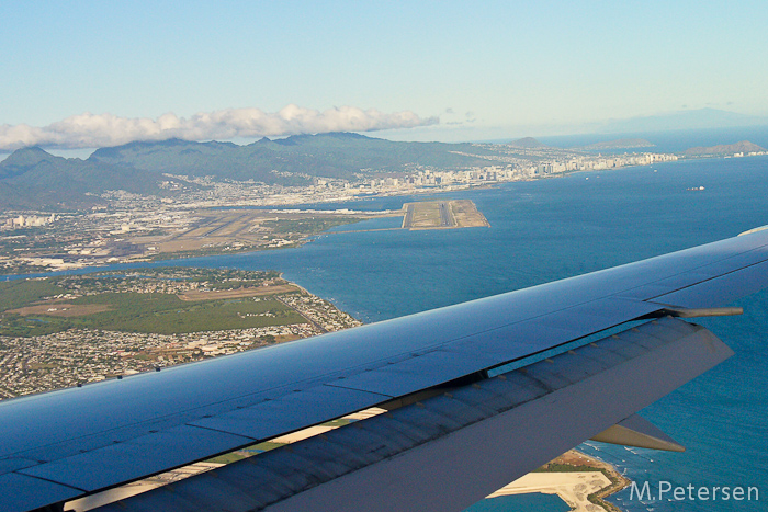 Anflug auf Honolulu - Oahu