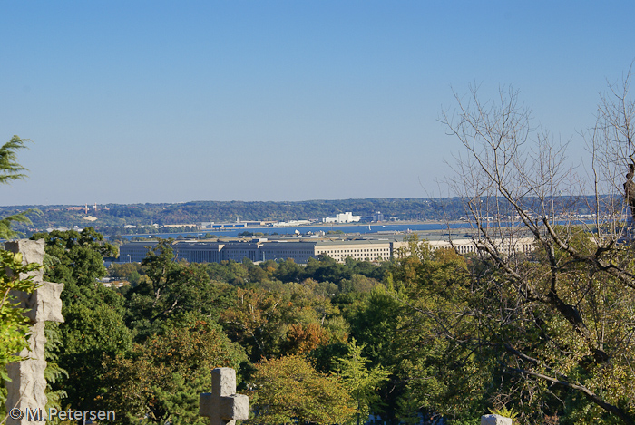 Blick vom Arlington Friedhof zum Pentagon - Washington