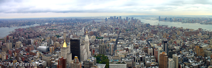 Blick vom Empire State Building nach Süden - New York